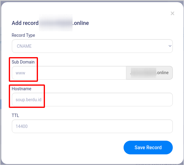 Menambahkan CNAME Record DNS Zone Niagahoster